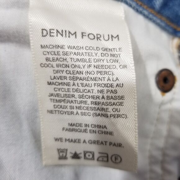 Denim Forum Jeans 26 29L The Joni High Rise Loose Button Fly Aritzia RCX10-6727B - Picture 8 of 12
